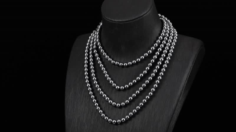 Terahertz Beaded 350.00 ctw Endless Necklace 60 Inches