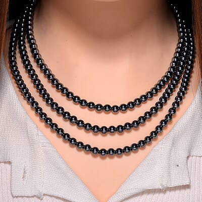 Terahertz Beaded 350.00 ctw Endless Necklace 60 Inches