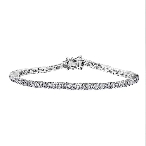Rhodium Over Sterling Silver / 6.5 Inches - Product card gallery slide 1 (9432452792575)