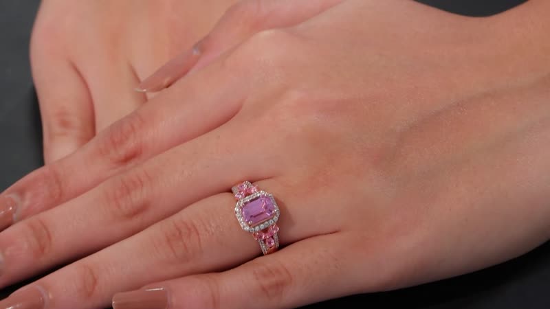 Patroke Kunzite, Multi Gemstone Ring in 18K Vermeil RG Over Sterling Silver (Size 8.0) 4.00 ctw