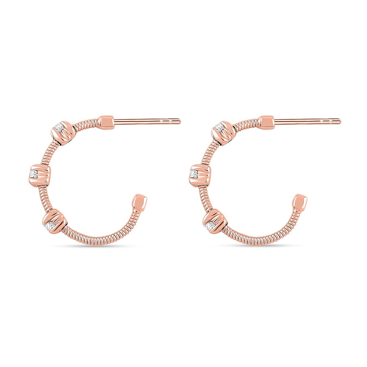 Modani Diamond 0.20 ctw Earrings in 14K Rose Gold