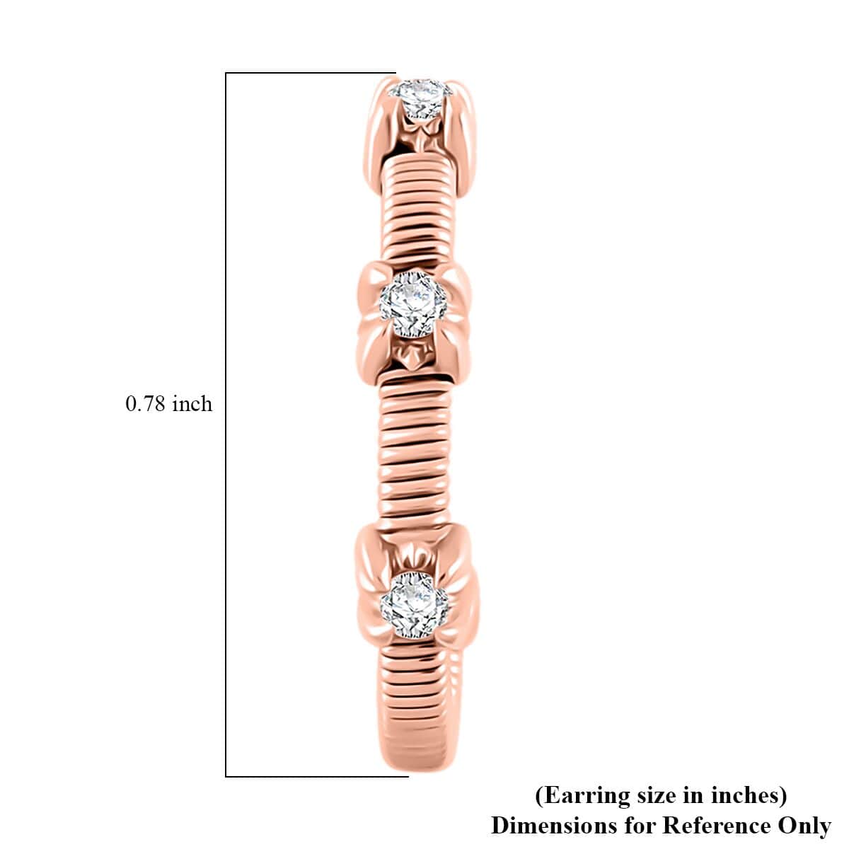 Modani Diamond 0.20 ctw Earrings in 14K Rose Gold image number 4