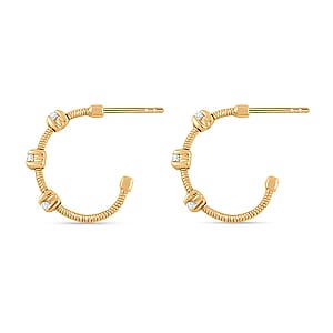Modani White Diamond 0.20 ctw Earrings in 14K Yellow Gold
