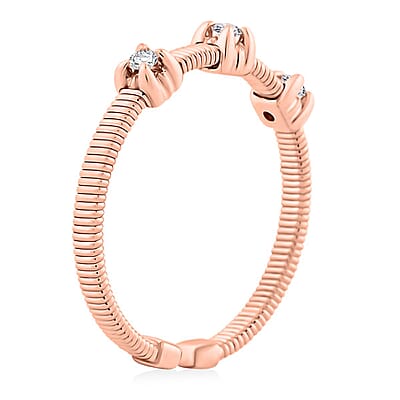 Modani Diamond 0.10 ctw Ring in 14K Rose Gold (Size 10.0) (Del. in 8-10 Days)
