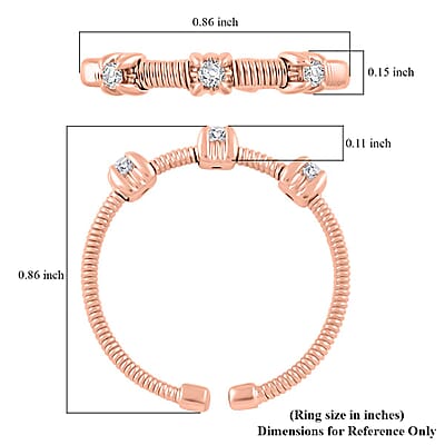 Modani Diamond 0.10 ctw Ring in 14K Rose Gold (Size 10.0) (Del. in 8-10 Days)
