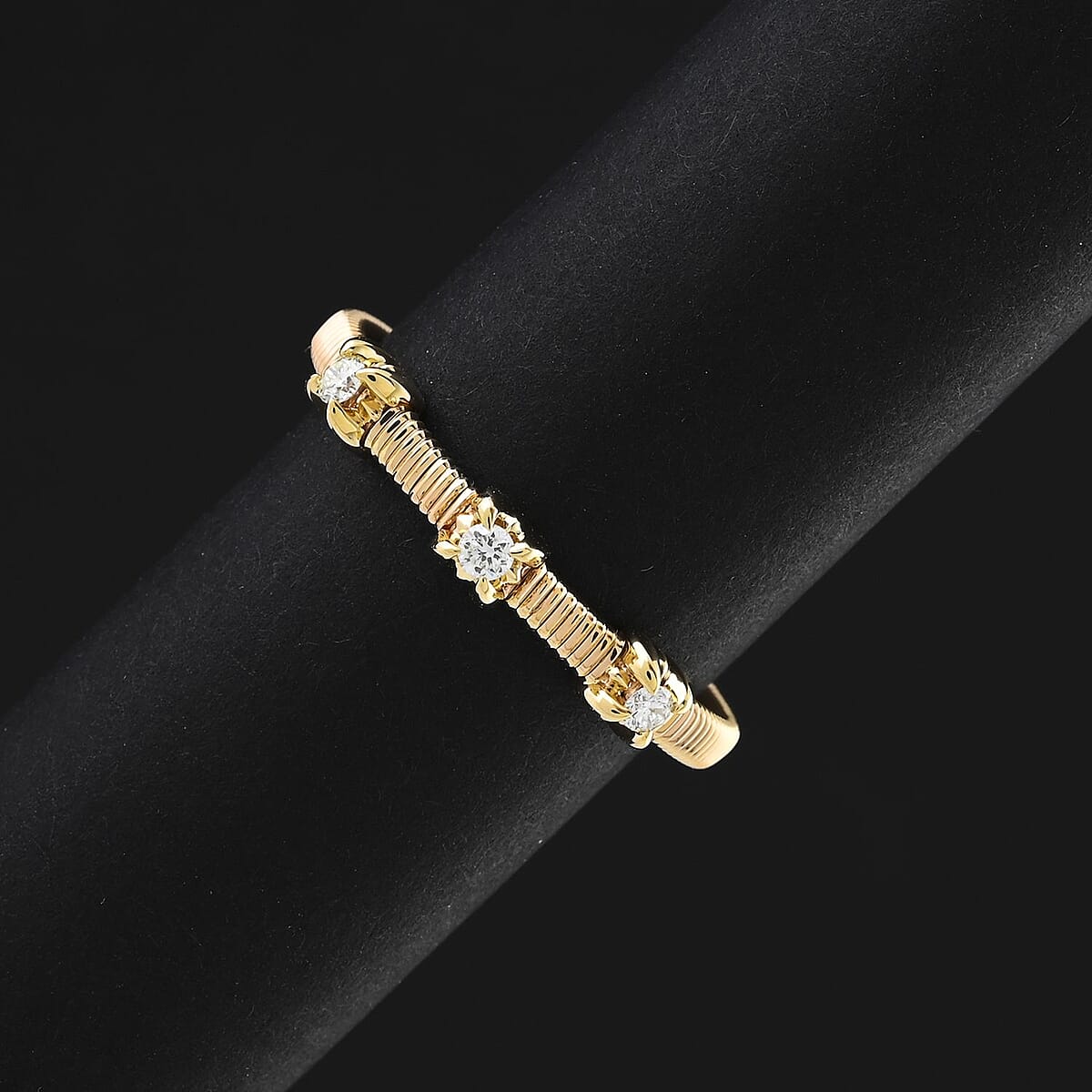 Modani Diamond 0.10 ctw Ring in 14K Yellow Gold (Size 5.0) image number 1