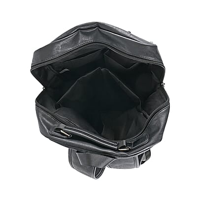 Multi-purpose Faux Leather Convertible Backpack