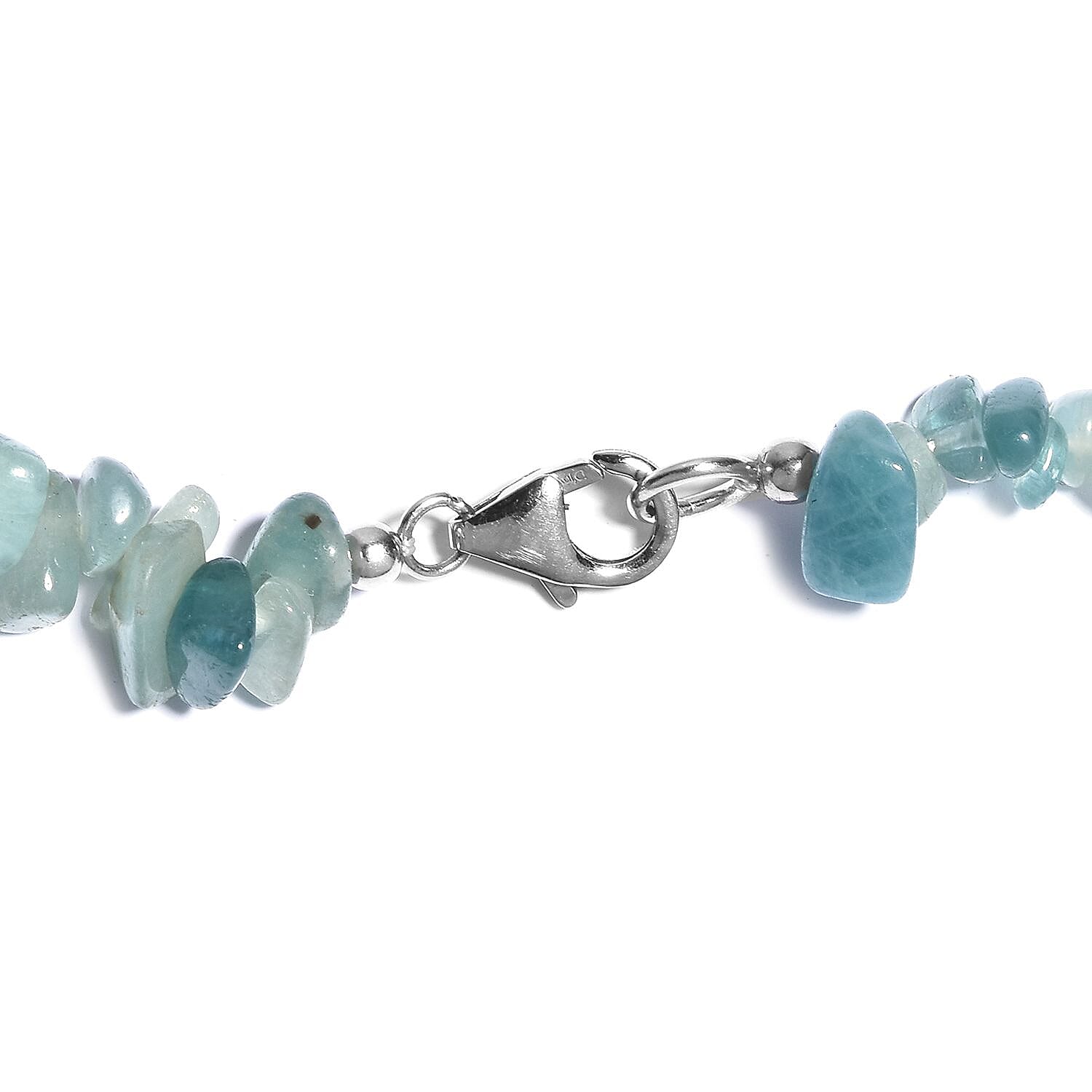 Grandidierite and Multi-Tourmaline 195.00 ctw Beaded Necklace in Rhodium Over Sterling Silver 20 Inches