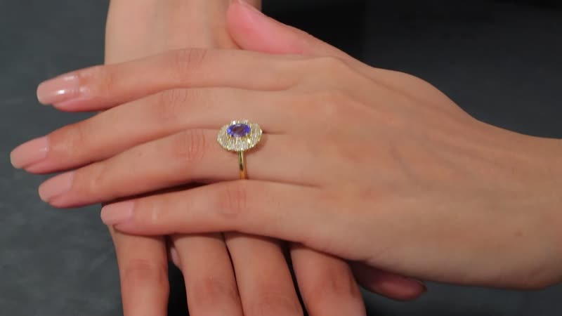 Tanzanite, Yellow Sapphire and Moissanite Radiant Harmony Ring in 18K Vermeil YG Over Sterling Silver (Size 10.0) 1.90 ctw