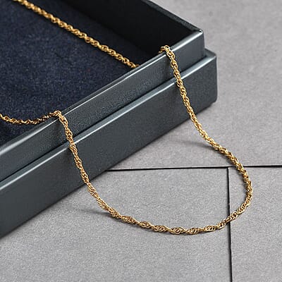 Delicate Harmony Necklace with Slider Ball in 18K Yellow Gold Over Sterling Silver 2.75 Grams 18 Inches