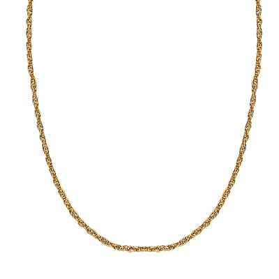 Delicate Harmony Necklace with Slider Ball in 18K Yellow Gold Over Sterling Silver 2.75 Grams 18 Inches