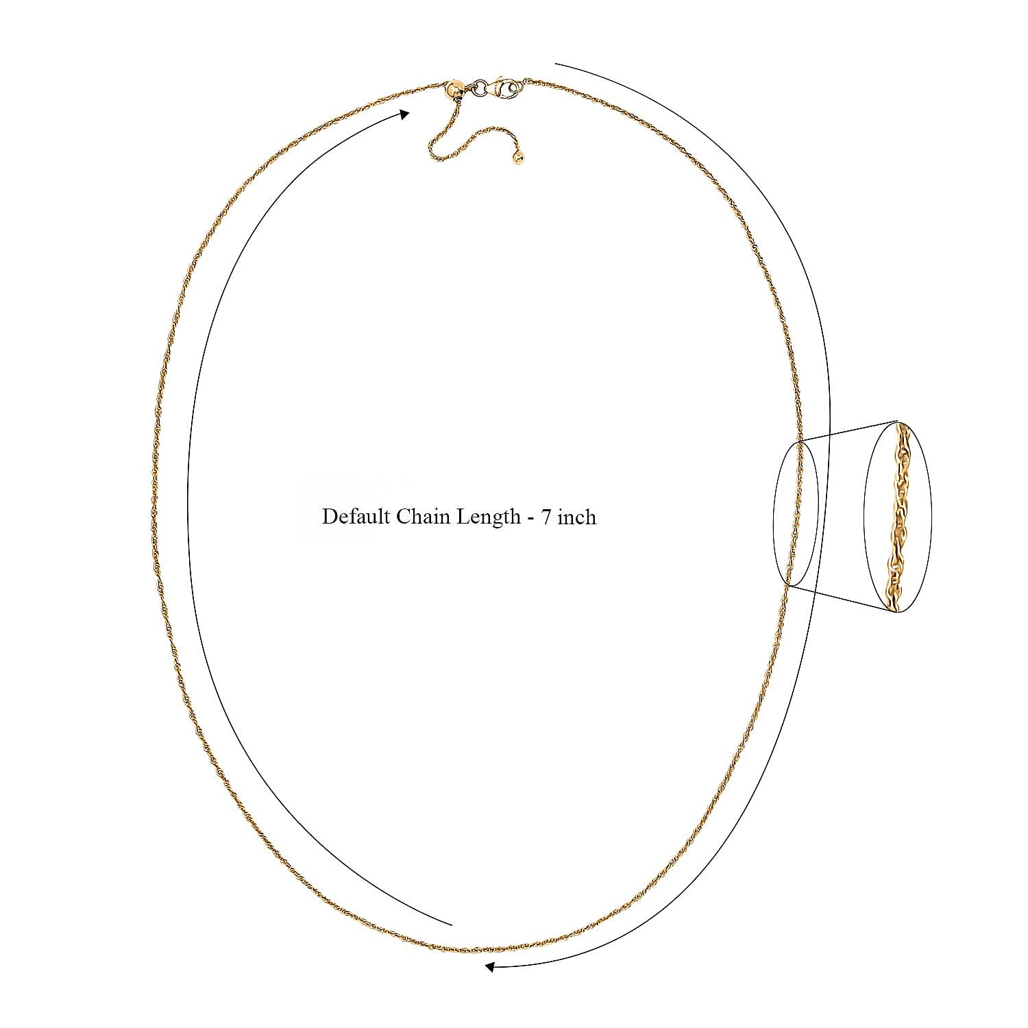 Delicate Harmony Necklace with Slider Ball in 18K Yellow Gold Over Sterling Silver 2.75 Grams 18 Inches