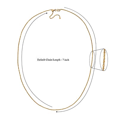 Delicate Harmony Necklace with Slider Ball in 18K Yellow Gold Over Sterling Silver 2.75 Grams 18 Inches