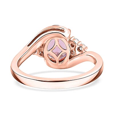Certified & Appraised Luxoro AAA Madagascar Pink Morganite and G-H I2 Diamond 2.25 ctw Ring in 10K Rose Gold (Size 5.0)