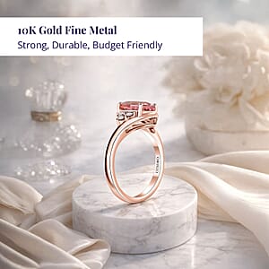 Certified & Appraised Luxoro AAA Pink Morganite and G-H I2 Diamond 2.25 ctw Ring in 10K Rose Gold (Size 6.0)