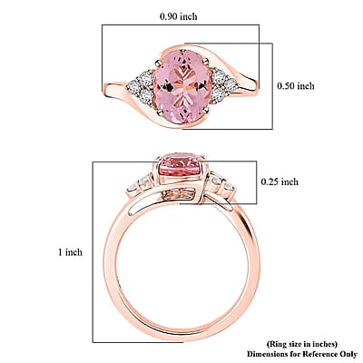 Certified & Appraised Luxoro AAA Pink Morganite and G-H I2 Diamond 2.25 ctw Ring in 10K Rose Gold (Size 7.0)