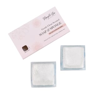 Marigold and Lotus 2 Pack Mixed Aroma 2 in 1 Soap Sponge with Sea Salt and Wild Bluebell - Blue