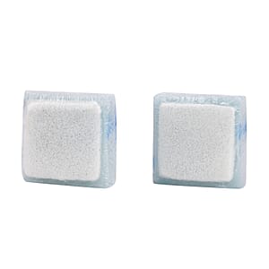 Marigold and Lotus 2 Pack Mixed Aroma 2 in 1 Soap Sponge with Sea Salt and Wild Bluebell - Blue