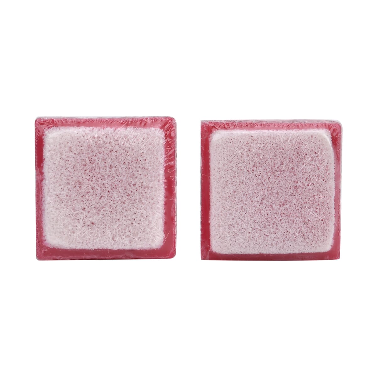 Marigold and Lotus 2 Pack Mixed Aroma 2 in 1 Soap Sponge with Rose and Shea Butter - Red image number 1