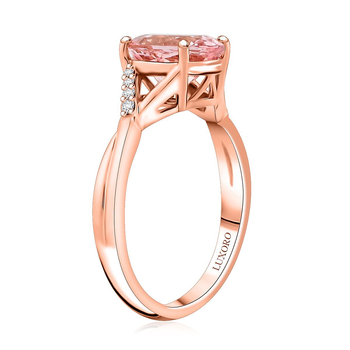AAA Pink Morganite Ring  (Size 9) image number 3