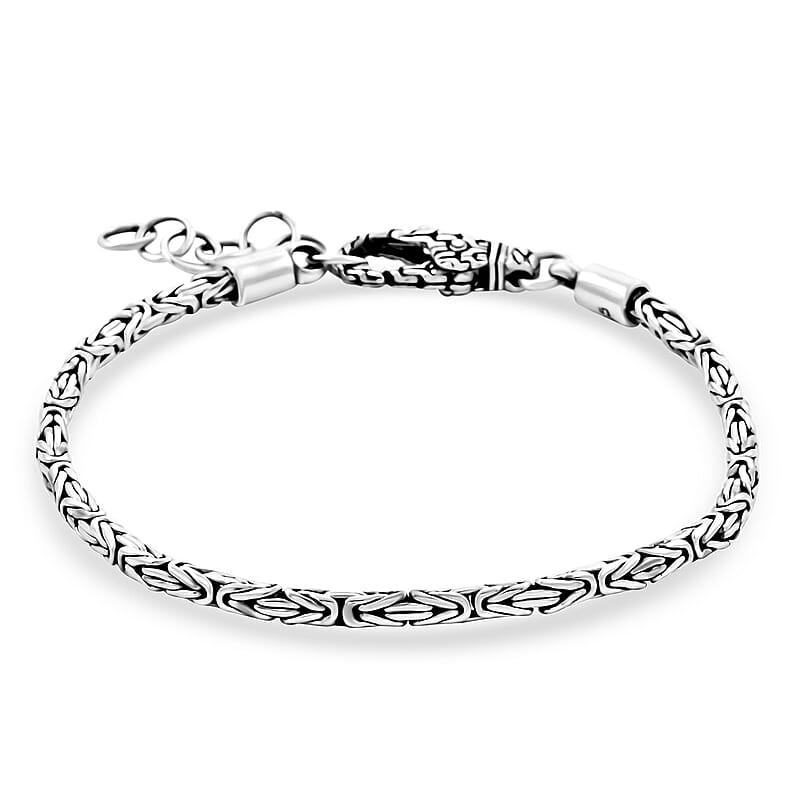 Bali Legacy 2.7mm Borobudur Bracelet in Sterling Silver (8.00 In) 9.70 Grams