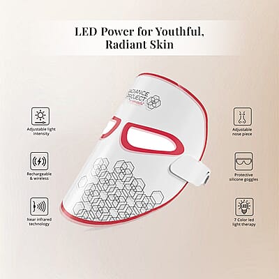 Mirabella FDA Approved Phototherapy 7-Color LED Facial Mask with Infrared (1 Year Vendor Warranty)