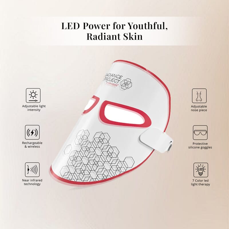 Mirabella FDA Approved Phototherapy 7-Color LED Facial Mask with Infrared (1 Year Vendor Warranty)