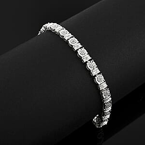 White Diamond 0.25 ctw Bracelet in Sterling Silver (7.50 In)