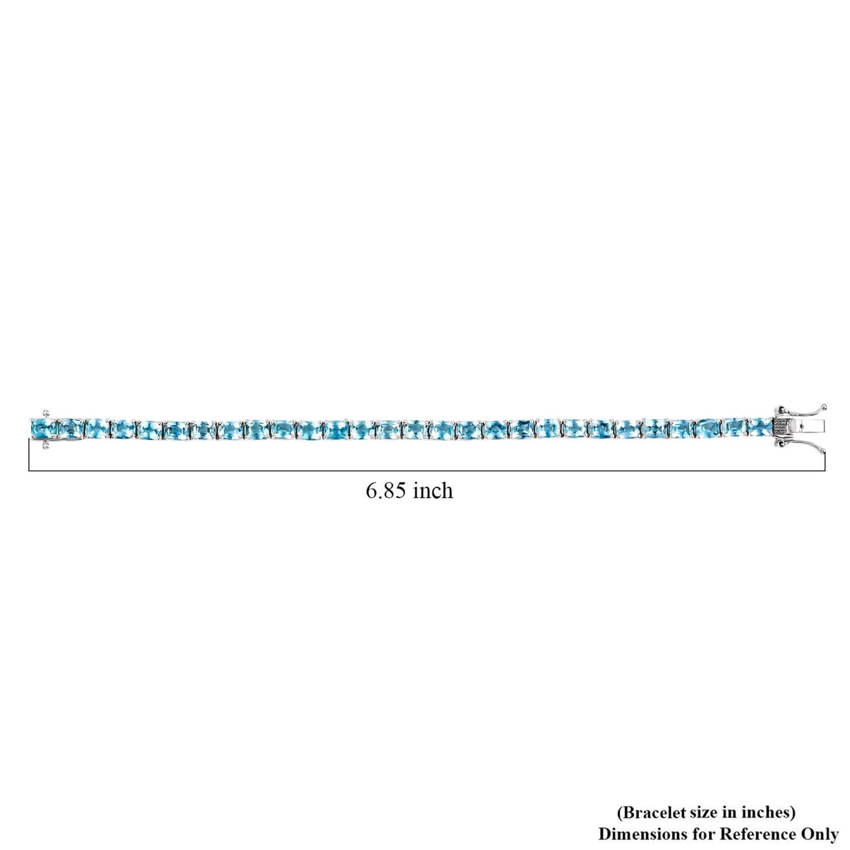 Betroka Blue Apatite 12.40 ctw Serenity Vine Bracelet in Rhodium Over Sterling Silver (6.50 In) image number 4
