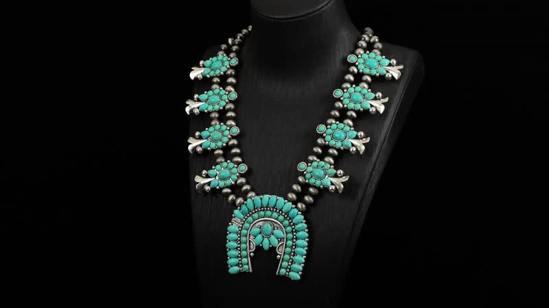 Doorbuster Blue Howlite, Resin Necklace (24-28 Inches) in Silvertone 90.00 ctw