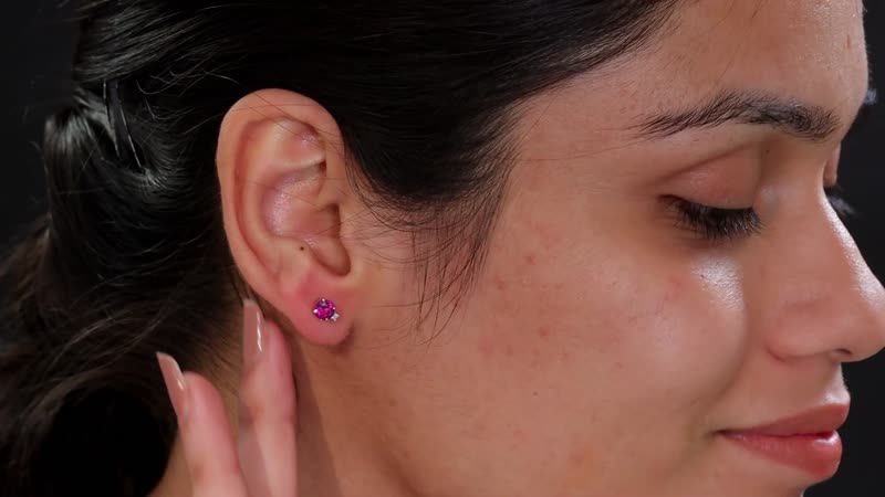 Certified & Appraised Luxoro 10K Yellow Gold AAA Radiant Ember Garnet, Diamond (G-H, I2) Earrings (Del. in 7-10 Days) 1.20 ctw