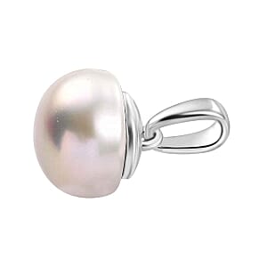 Freshwater Pearl 4.50 ctw Pendant in Platinum Over Sterling Silver
