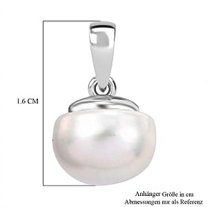 Freshwater Pearl 4.50 ctw Pendant in Platinum Over Sterling Silver