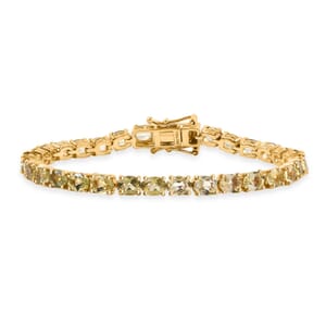 Madagascar Yellow Apatite 9.60 ctw Serenity Vine Bracelet in 18K Vermeil Yellow Gold Over Sterling Silver (6.50 In)