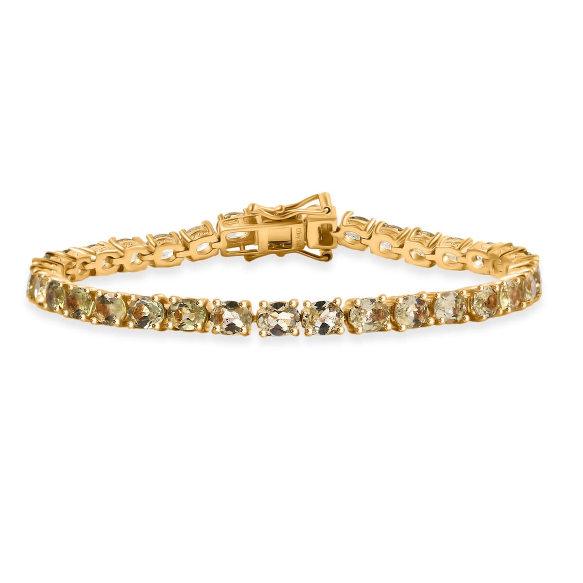 Madagascar Yellow Apatite 10.85 ctw Serenity Vine Bracelet in 18K Vermeil Yellow Gold Over Sterling Silver (7.25 In) image number 0