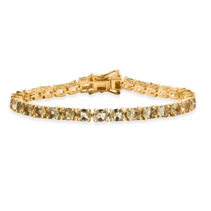 Madagascar Yellow Apatite 10.85 ctw Serenity Vine Bracelet in 18K Vermeil Yellow Gold Over Sterling Silver (7.25 In)