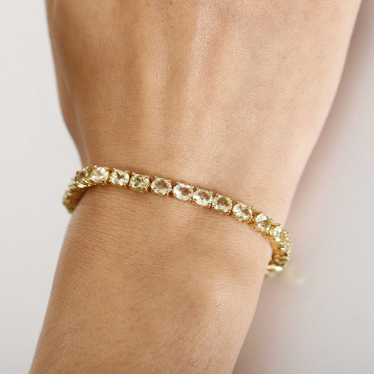 Madagascar Yellow Apatite 10.85 ctw Serenity Vine Bracelet in 18K Vermeil Yellow Gold Over Sterling Silver (7.25 In) image number 2