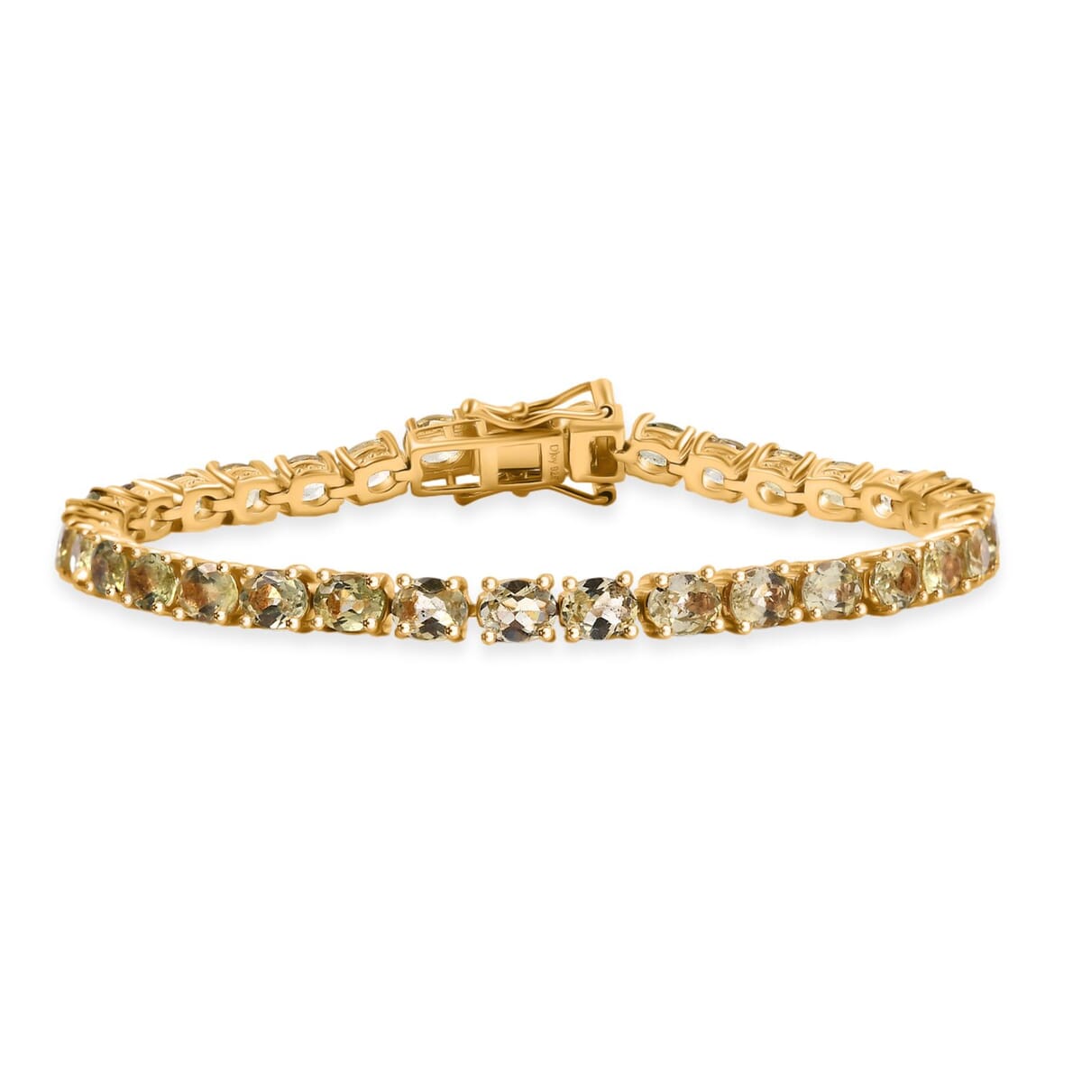 Madagascar Yellow Apatite 11.80 ctw Serenity Vine Bracelet in 18K Vermeil Yellow Gold Over Sterling Silver (8.00 In) image number 0