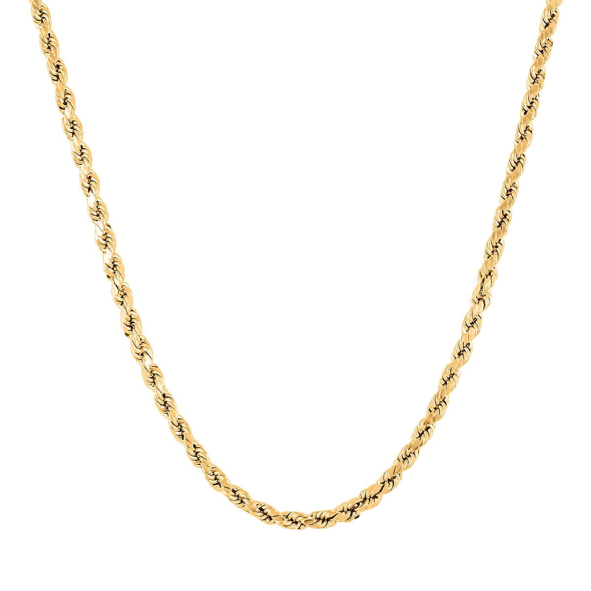 5mm Rope Chain Necklace in 10K Yellow Gold 9.90 Grams 24 Inches image number 2