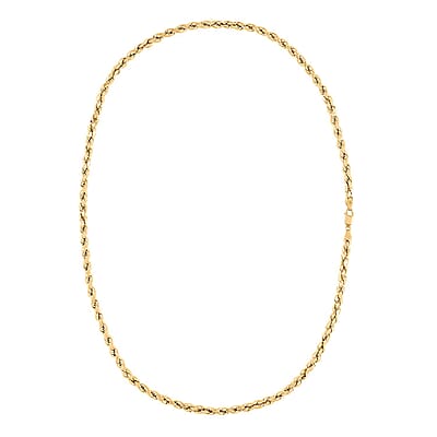 5mm Rope Chain Necklace in 10K Yellow Gold 9.60 Grams 24 Inches