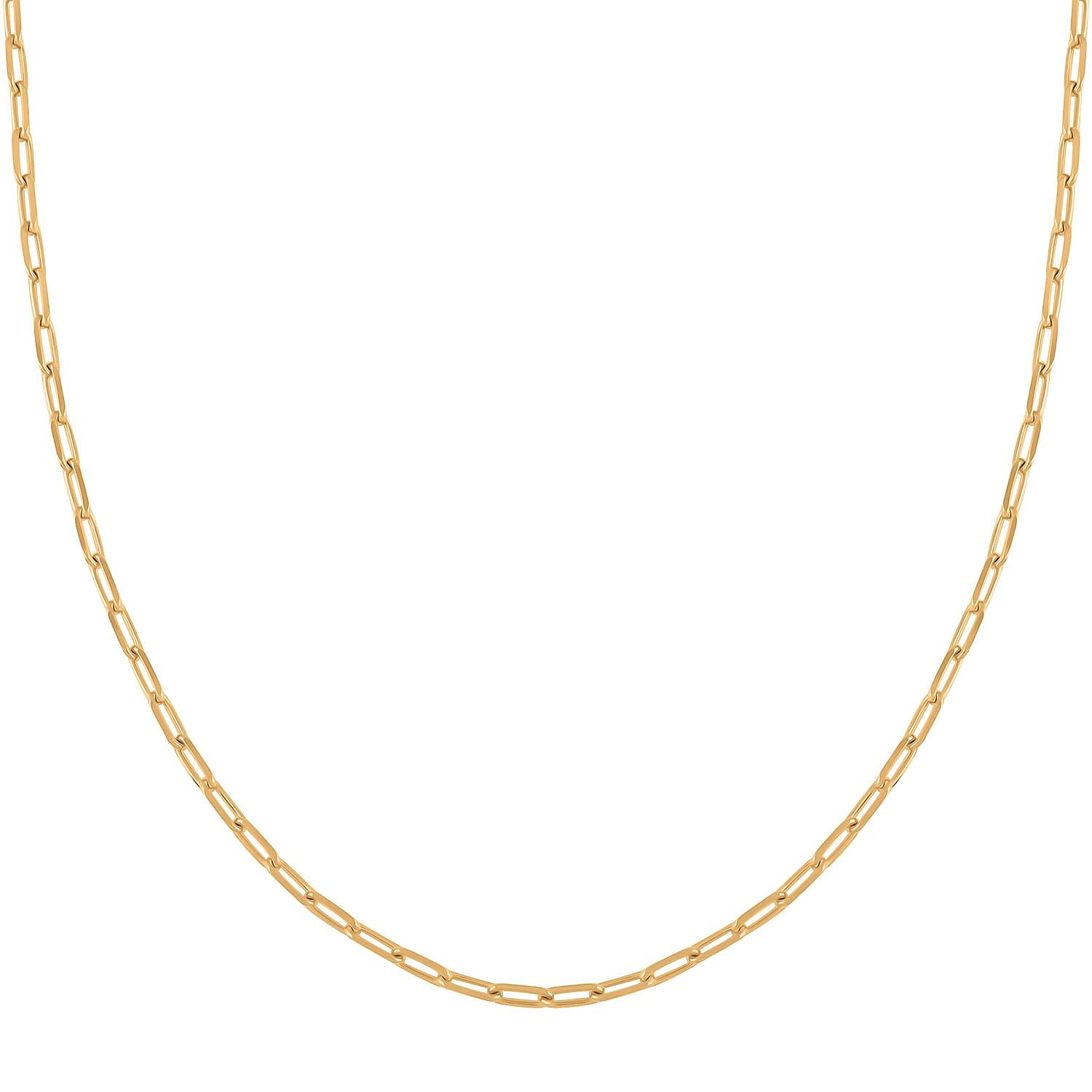 Italian Power Chain Necklace in 14K Yellow Gold Over Sterling Silver 40.30 Grams 18 Inches