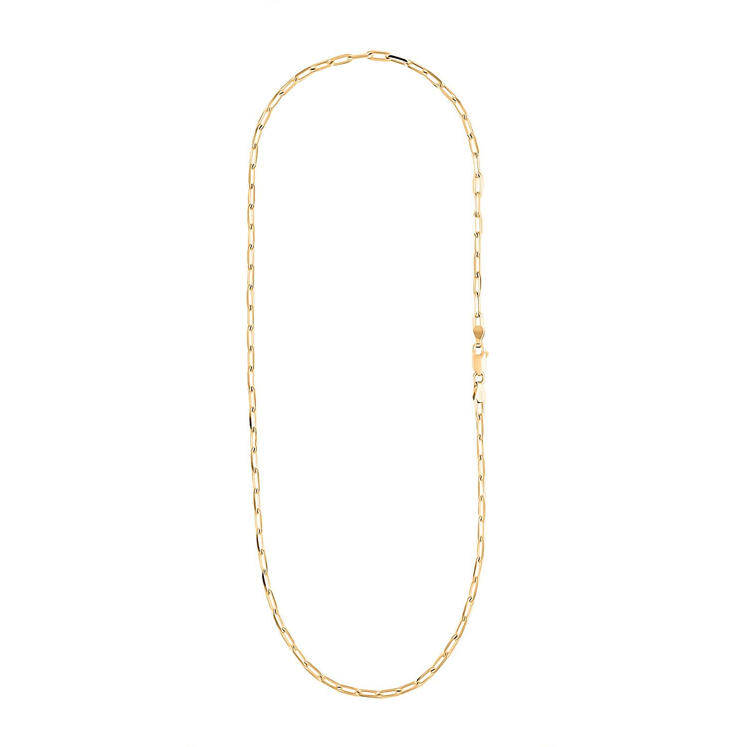 Italian Power Chain Necklace in 14K Yellow Gold Over Sterling Silver 40.30 Grams 18 Inches