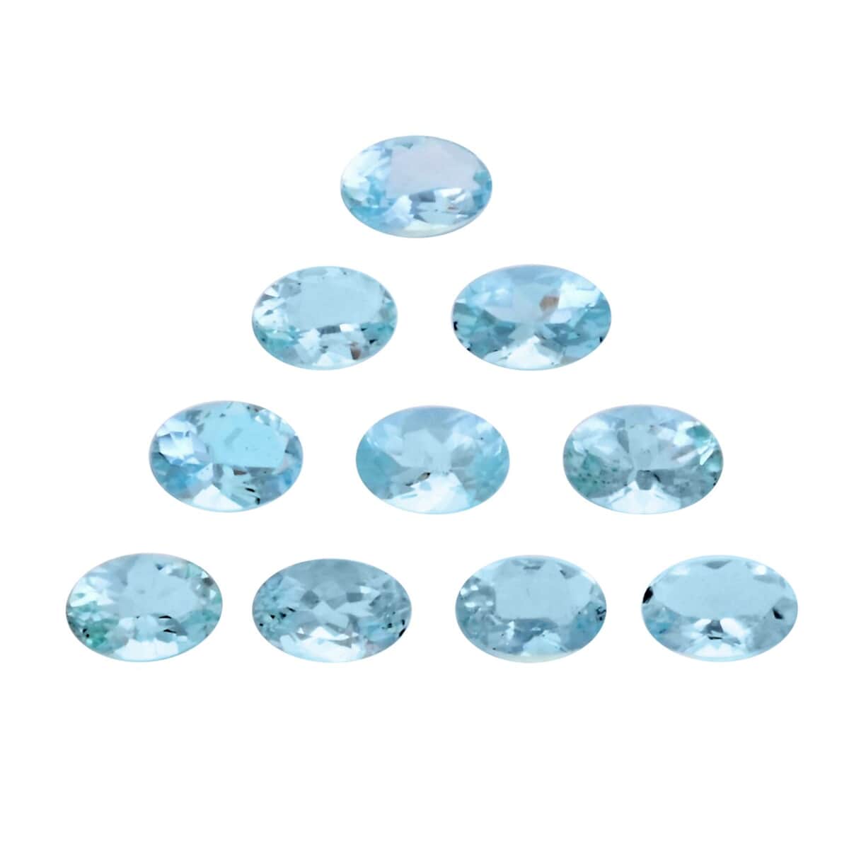 Sao Do Mingo Aquamarine Set of 10 (Ovl 6x4 mm) 5.00 ctw image number 0