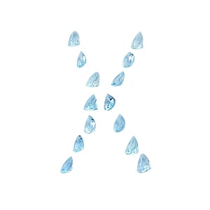 AA Mangoro Aquamarine Set of 14 (Pear 6x4 mm) 5.00 ctw