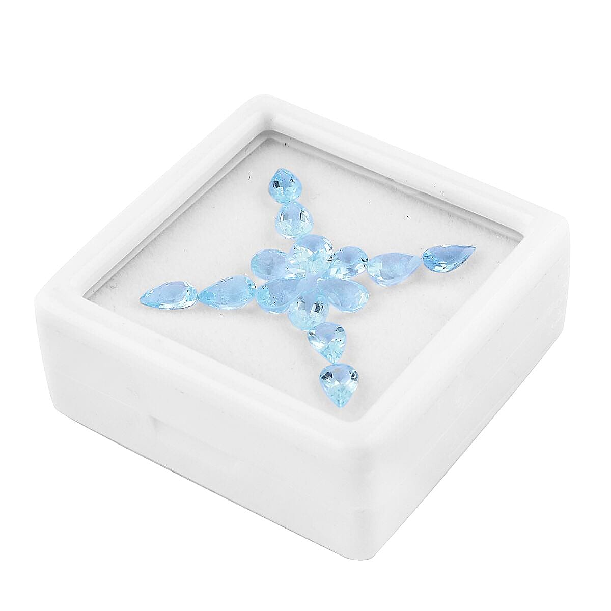 AA Mangoro Aquamarine Set of 14 (Pear 6x4 mm) 5.00 ctw