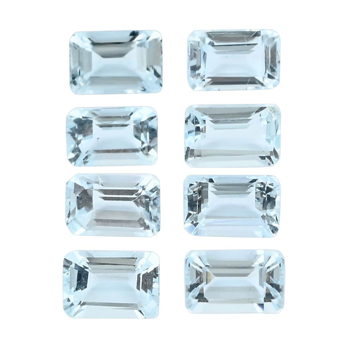 AA Mangoro Aquamarine Set of 8 (Oct 6x4 mm) 5.00 ctw image number 0