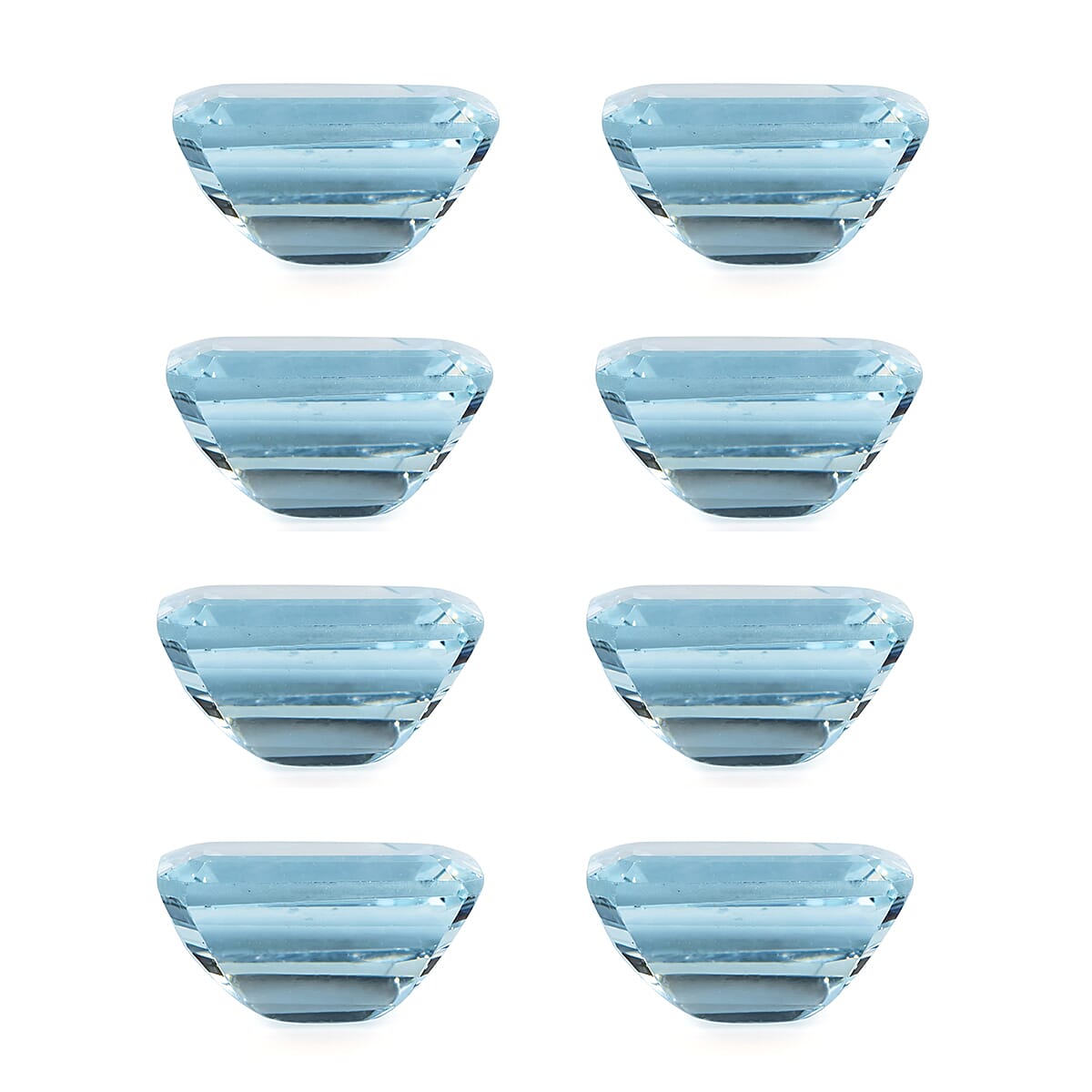 AA Mangoro Aquamarine Set of 8 (Oct 6x4 mm) 5.00 ctw