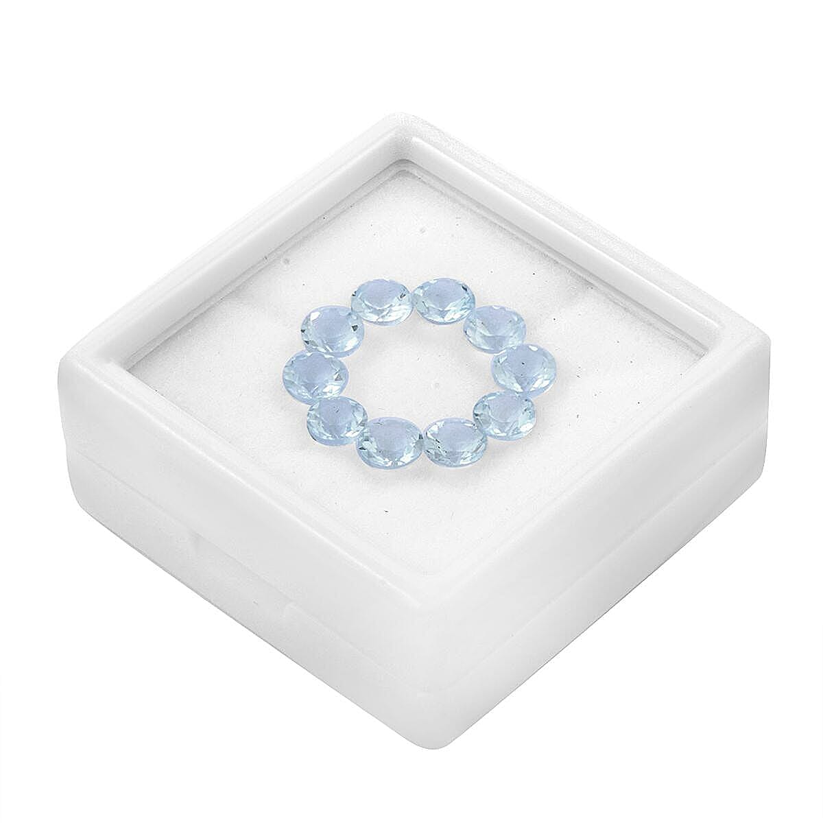 AA Mangoro Aquamarine Set of 10 (Rnd 5 mm) 5.00 ctw