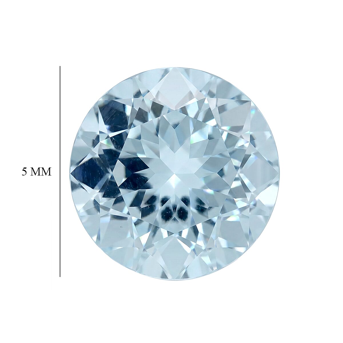 AA Mangoro Aquamarine Set of 10 (Rnd 5 mm) 5.00 ctw