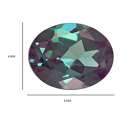 Luxuriant Lab Grown AAAA Alexandrite (Ovl 8x6 mm) 1.40 ctw